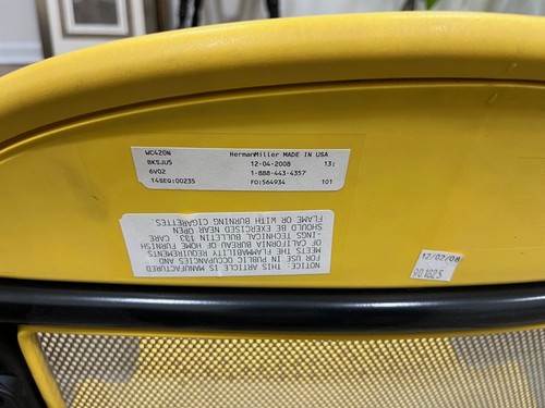 Herman miller rolling yellow - herman,